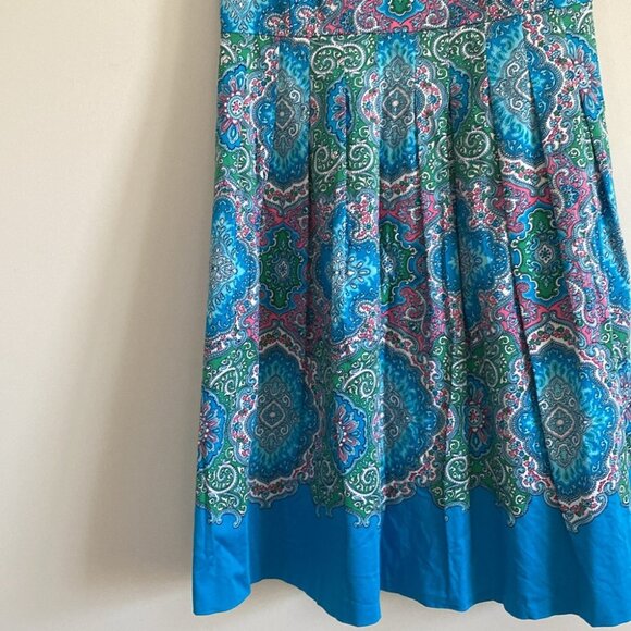 SOLD Talbots Paisley Fit + Flair Dress - Picture 5 of 12